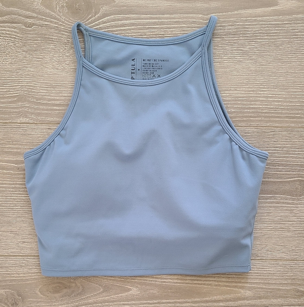 P'tula Women's Blue Crop Top Bra